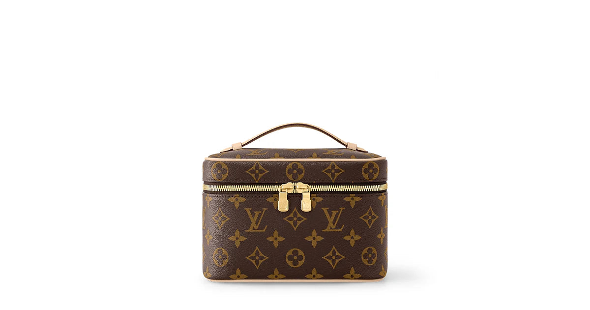 Vanity Case Nice Mini Toile Monogram